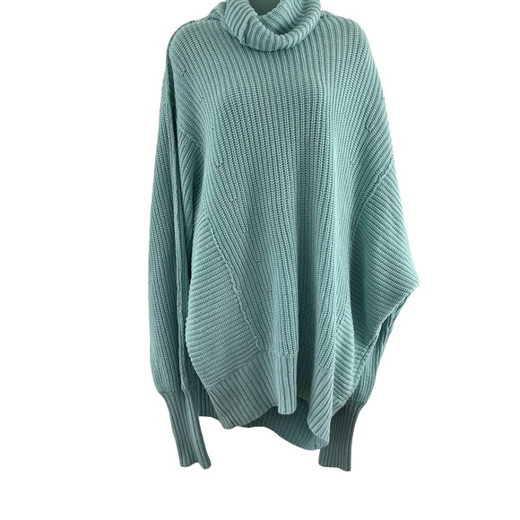 Free People Sweaters - Free People Sweater Womens Large Oversized Knit Turtleneck Pullover Fisherman
